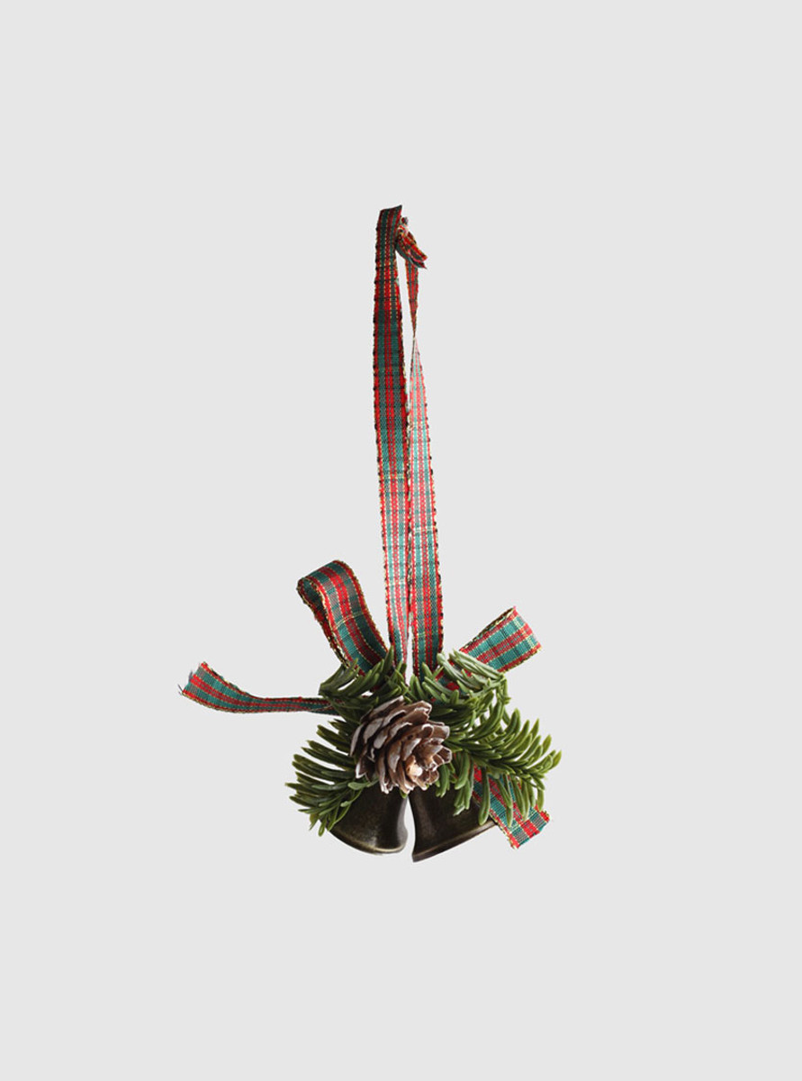 Luxe Christmas Tree Double Black Bell Ornaments Luxe Christmas Tree Double Black Bell Ornaments