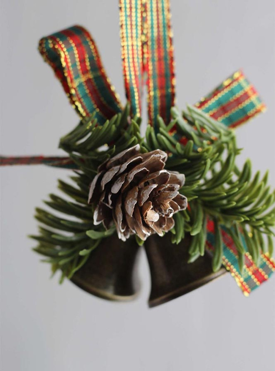 Luxe Christmas Tree Double Black Bell Ornaments Luxe Christmas Tree Double Black Bell Ornaments