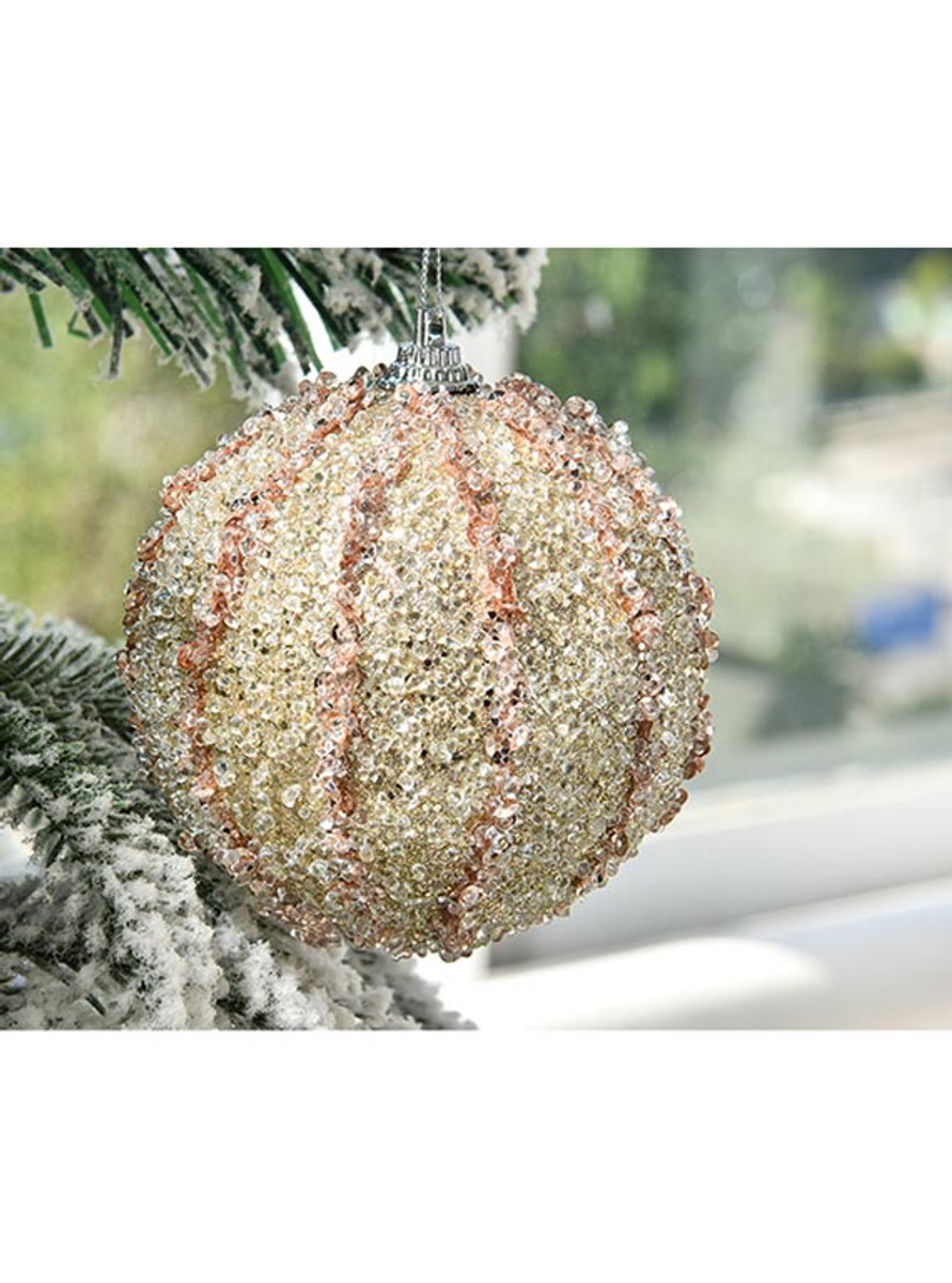 Bling Bling Christmas Decoration Ball - Champagne Bling Bling Christmas Decoration Ball - Champagne