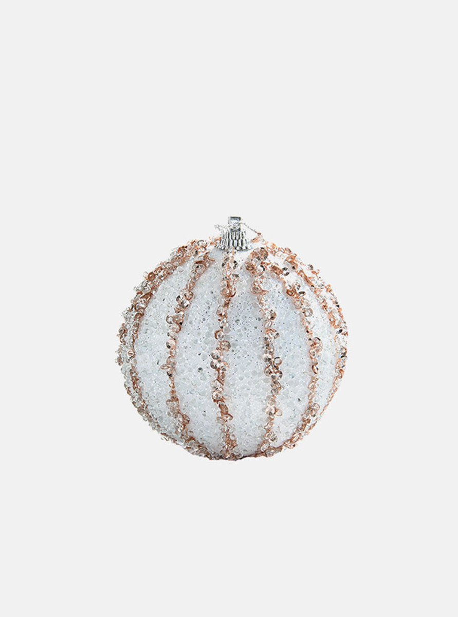 Bling Bling Christmas Decoration Ball - White Bling Bling Christmas Decoration Ball - White