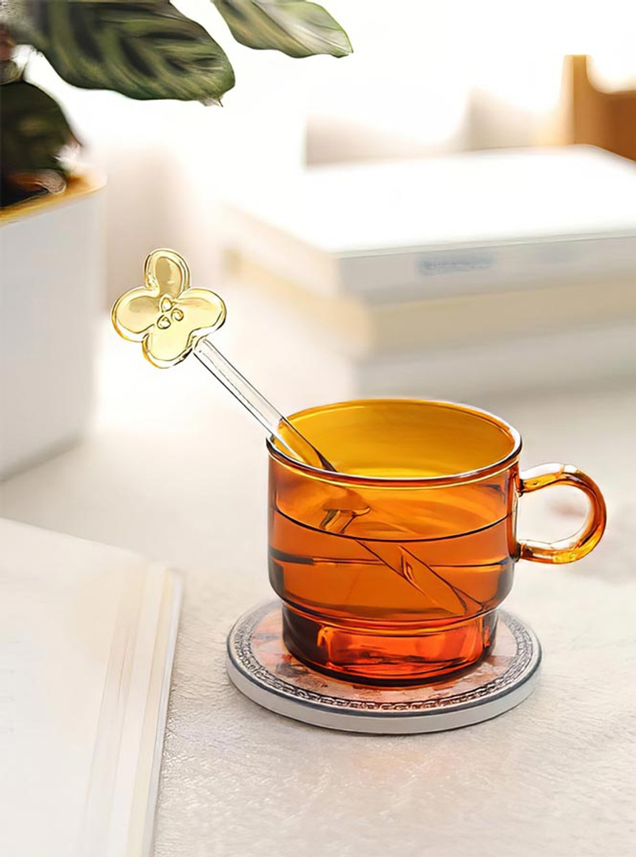 "Sakura" Elegant Butterfly Glass Stirrer