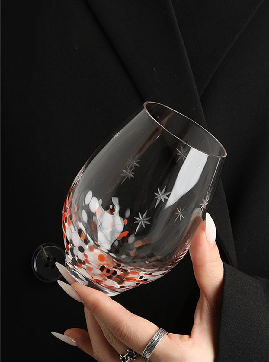 "Étoiles" Star Stemless Wine Glass