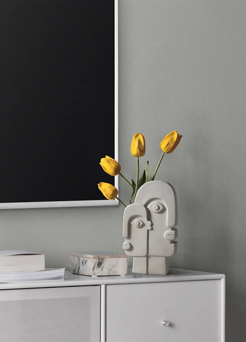 Ceramic Vase Two Face "Visage" Ceramic Vase Two Face "Visage"