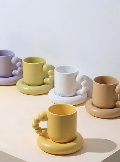 Adorable and functional double-layered ceramic mug