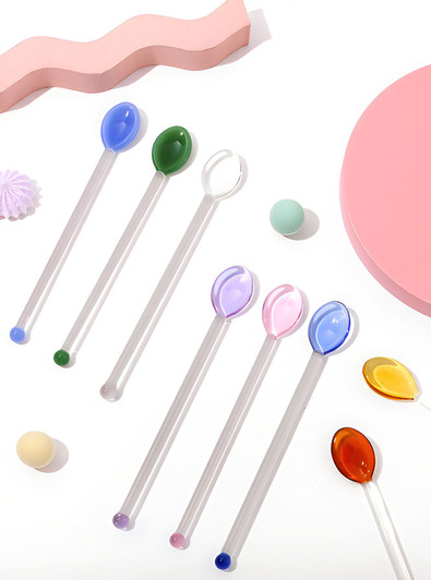 "Bonbon" Colourful Glass Spoon