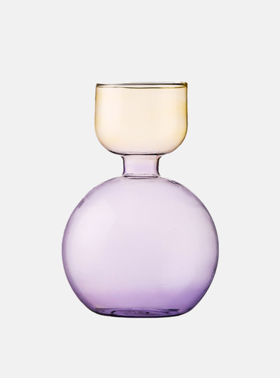 duo-coloured glass vase