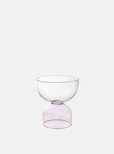 pink glass vase