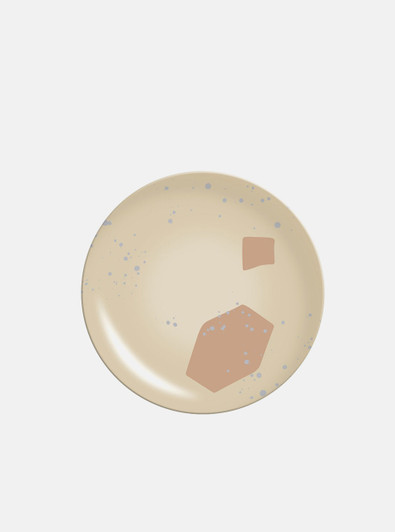 creme picnic bamboo fibre plate