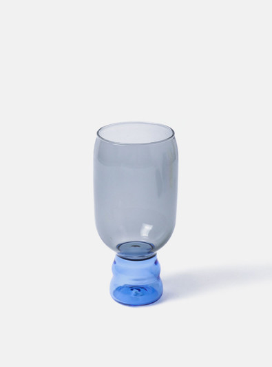 "Bubble" Coloured Drinking Glass - Grey