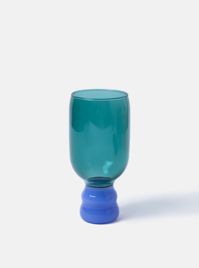 Aqua coloured cocktail drinkware