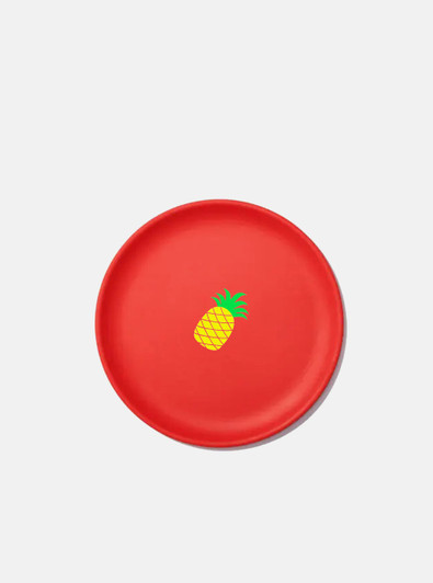 "Nour" Cute Style Fruit Pattern Bamboo Plate - Pineapple