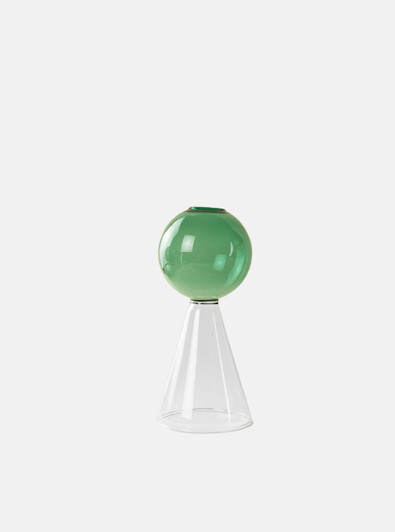 "La Tour" Scandi Coloured Glass Vase - Aqua
