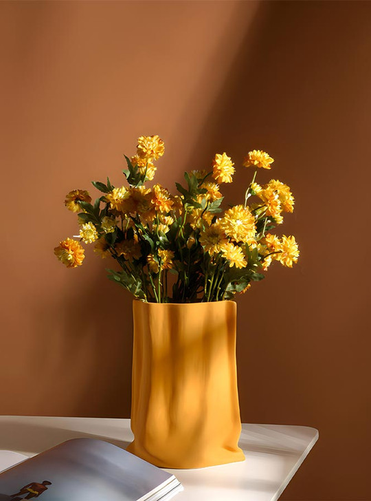 a pop and colourful vase