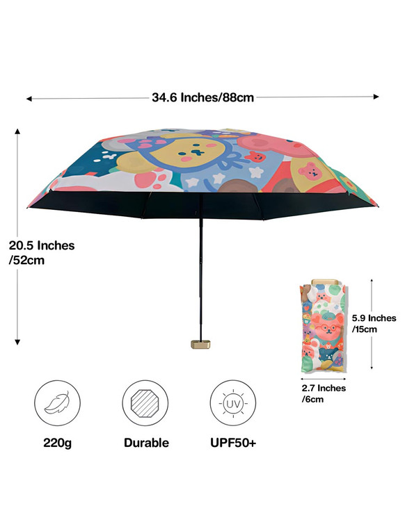 Cute "Printemps" Pocket Mini Umbrella