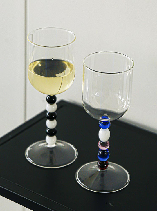 2 Scandinavia style white wine glass