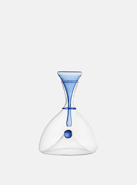 small modern glass decanter