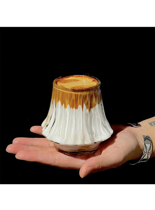 "Fuji" Mountain Inspired Clear Whisky Glass