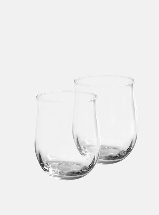 "Petal" Clear Classic Stemless Glass