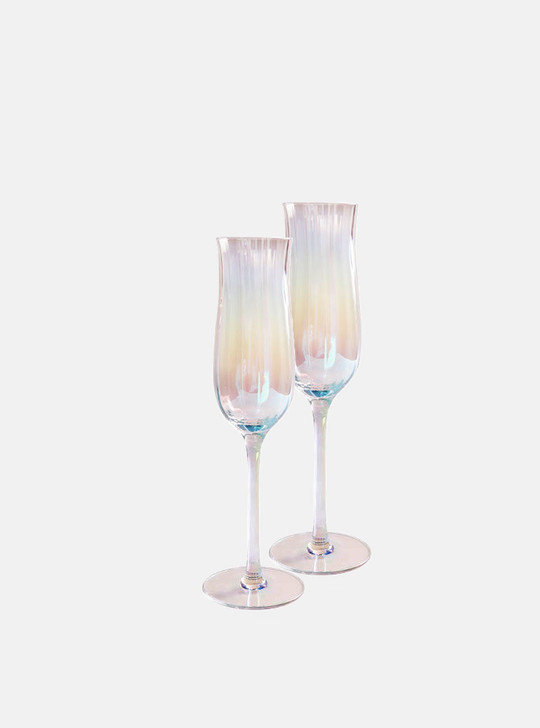 "Petal" Classic Ripple Flute Glass