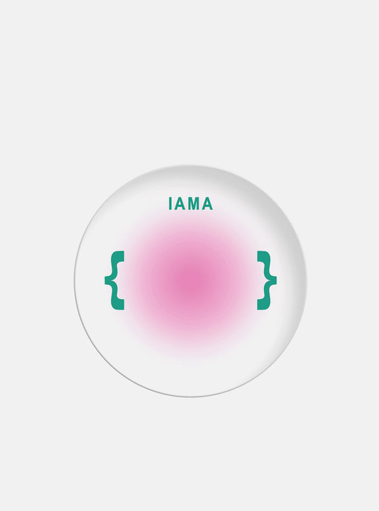 "I Am A?" Pink Gradient Funky Pop Art Bamboo Plate