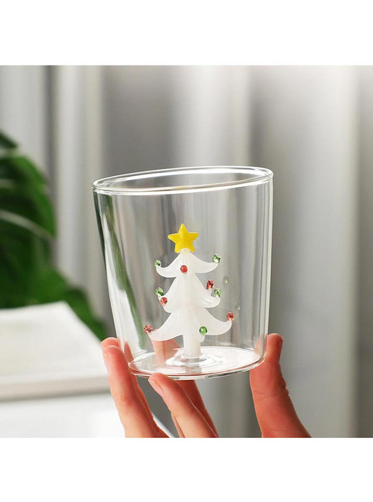"Arbre" White Christmas Tree Tumbler