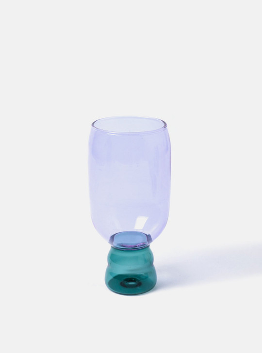 "Bubble" Coloured Drinking Glass - Purple