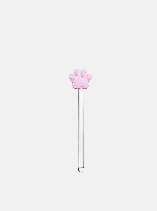 "Sakura" Cute Cat Paw Glass Stirrer