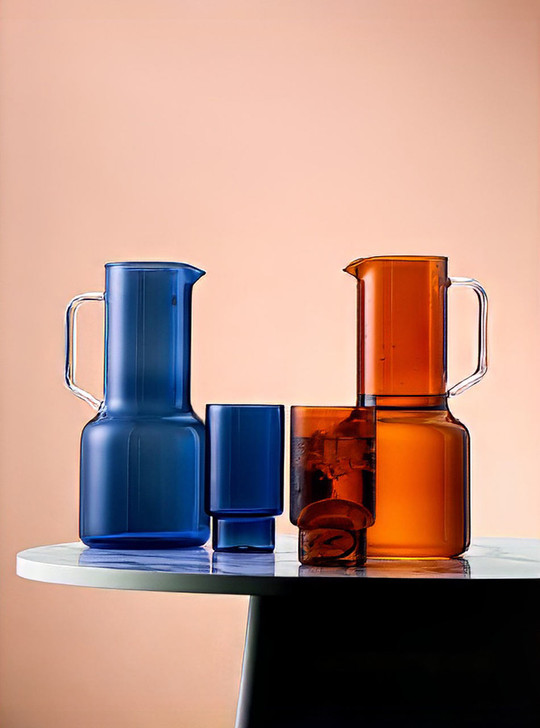 "Geometry" Creative Heat Resistant Glass Jug - Black