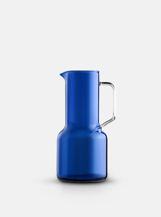 "Geometry" Creative Heat Resistant Glass Jug - Blue