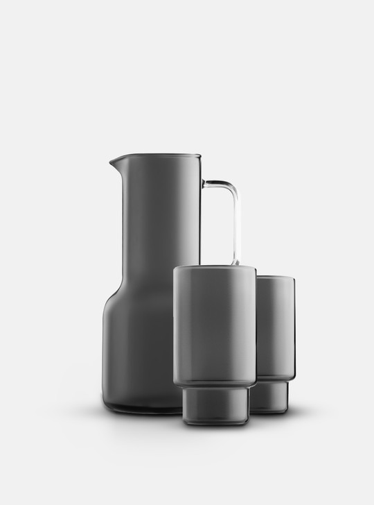 "Geometry" Creative Heat Resistant Glass Jug Set - Black