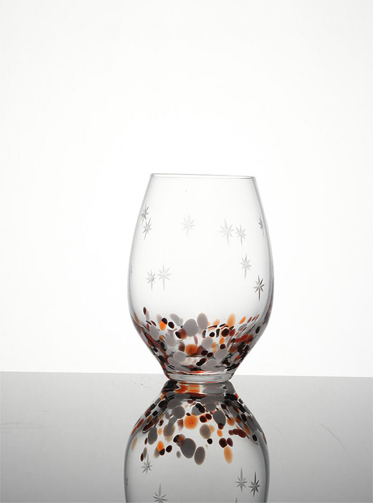 "Étoiles" Star Stemless Wine Glass