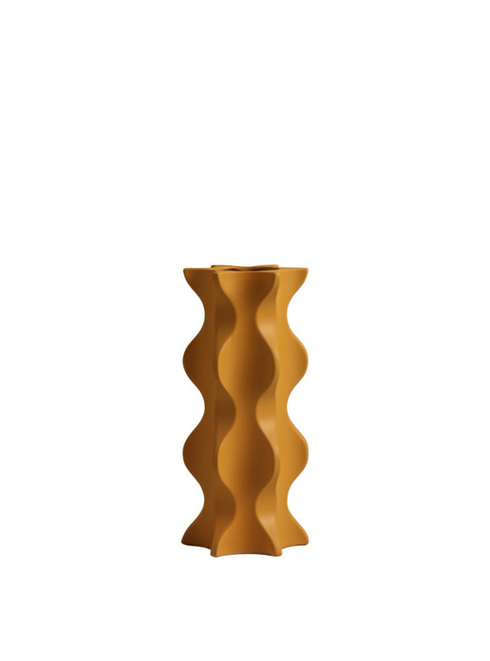 Orange memphis style vase