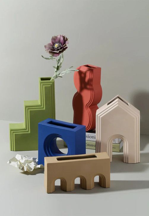 Unique Architectural Ceramic Vase "Gate"