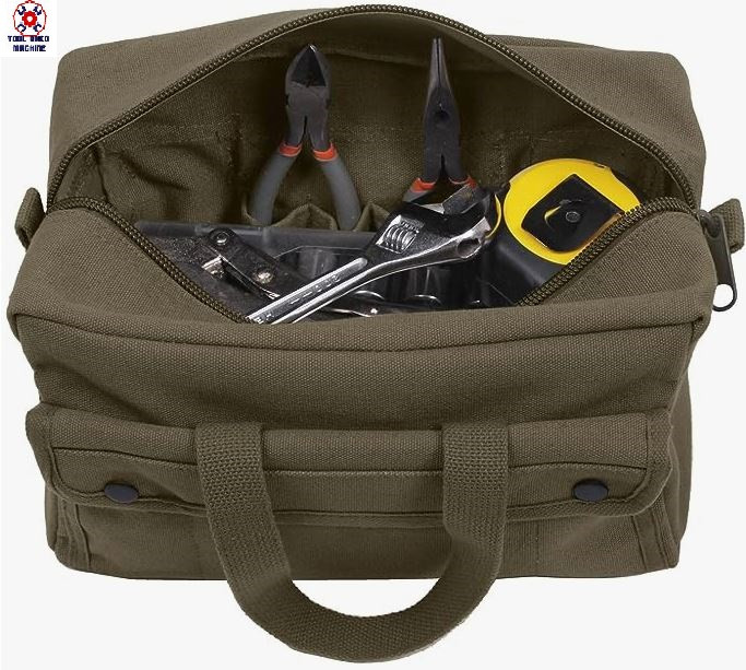 Tool Shed Machine G.I. Style Mechanic’s Tool Bag with Heavy Canvas Material