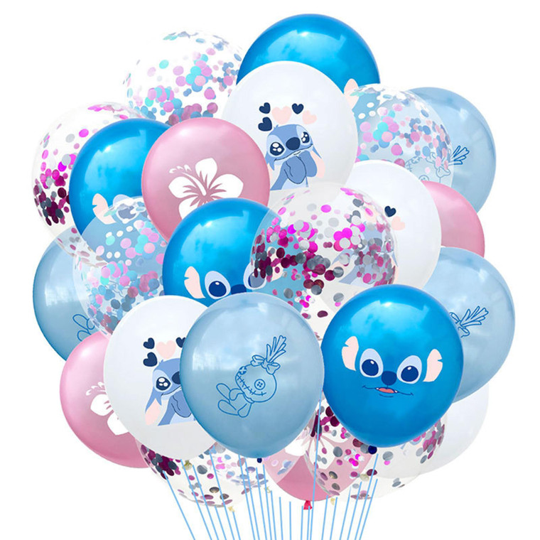 Magical 24-Piece Birthday Balloon Set for Kids: Festive Cartoon Fantasy Party Decorations & Supplies!