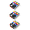 3x Canon PGI530 Black CLI531 black clayn magenta yellow grey Compatible Ink Cartridge for TS8750 TS8751 Printers 6117C001 6118C001 6119C001 6120C001 6122C001 6121C001