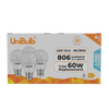 UniBulb LED GLS B22 806lm 7.3W 6500K (Daylight) Light Bulb - Pack of 4 front