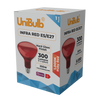UniBulb Infra-Red Ruby Red Heater Lamp Bulb E27 300lm 250W 1000K - Pack of 1