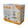 UniBulb LED GLS E27 806lm 7.3W 2700K (Warm White) Light Bulb - Pack of 2 side