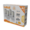 UniBulb LED G9 200lm 1.8W 2700K (Warm White) Light Bulb - Pack of 4