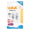 UniBulb Halogen G4 Capsule 200lm 20W 2800K (Warm White) - Pack of 2