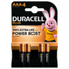 Duracell AAA Plus Power Batteries With Power Boost Actives - Pack of 4