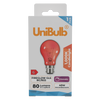 UniBulb B22 Fireglow Red Bulb 390lm 40W - Pack of 1 front
