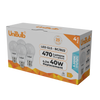 UniBulb LED GLS B22 470lm 4.2W 6500K (Daylight) Light bulb - Pack of 4