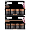 2x Duracell Simply Alkaline Power AAA Batteries, 12 Pack
