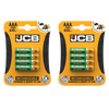 2x JCB AAA 650mAh Rechargeable Batteries - Pack of 4 RX03JCB650B4