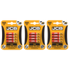3x JCB AAA Zinc Carbon Batteries - Pack of 4