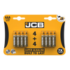 JCB AAA Super Alkaline Batteries - Pack of 4+4