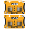 2x JCB AAA Super Alkaline Batteries - Pack of 4+4