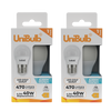 UniBulb LED Golf Ball E27 470lm 4.2W 6500K (Daylight) Light Bulb - Pack of 2